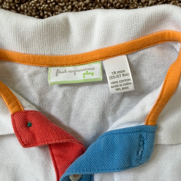 4-Piece First Impressions 18-Month Bundle: 1 Polo, 1 T-shirt & 2 Button-ups - Picture 3 of 10